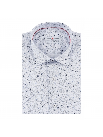 SLIM FIT MAJICA S KRATKIM RUKAVIMA I UZORKOM