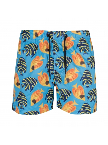 SLIM FIT PRINTED SWIM SHORT