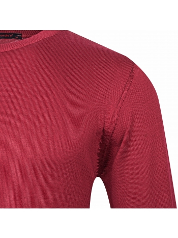 SLIM FIT PLAIN O NECK KNITWEAR