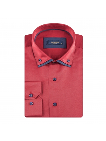 SLIM FIT MAJICA S DUPLOM KRAGNOM I DUGIM RUKAVIMA