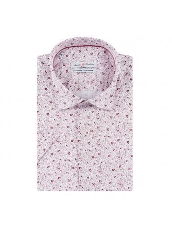 SLIM FIT MAJICA S KRATKIM RUKAVIMA I UZORKOM