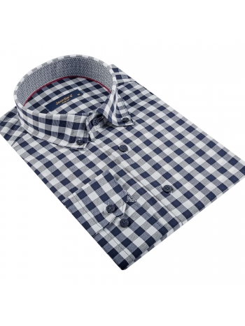 SLIM FIT KARIRANA MAJICA DUGIH RUKAVA