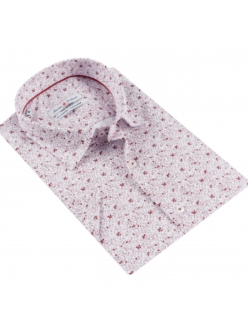 SLIM FIT MAJICA S KRATKIM RUKAVIMA I UZORKOM