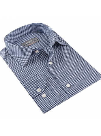 COMFORT FIT LONG SLEEVE SHIRT WITH HANDKERCHIEF