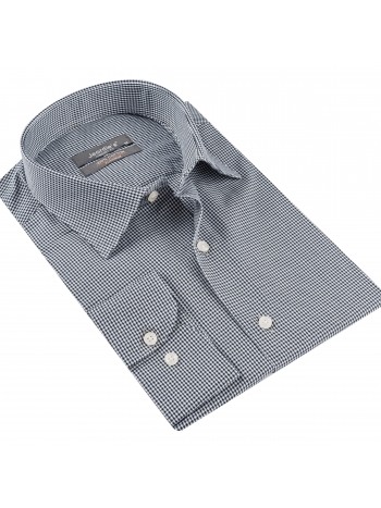 COMFORT FIT LONG SLEEVE SHIRT WITH HANDKERCHIEF