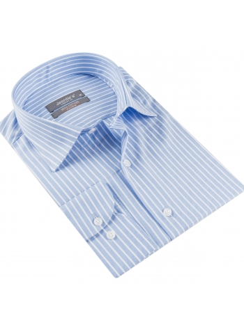 COMFORT FIT LONG SLEEVE SHIRT WITH HANDKERCHIEF