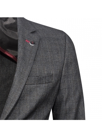 SLIM FIT KARIRANA JAKNA S MONO KRAGNOM 7 DROPOVA 2 GUMBA