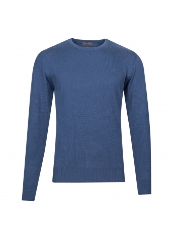 SLIM FIT PLAIN O NECK KNITWEAR