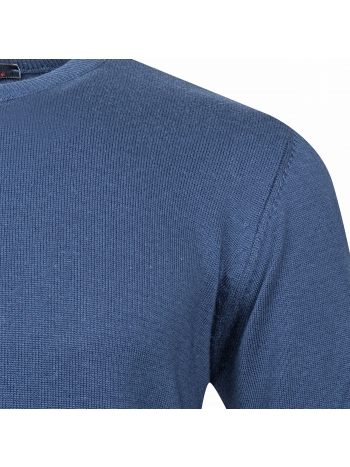 SLIM FIT PLAIN O NECK KNITWEAR