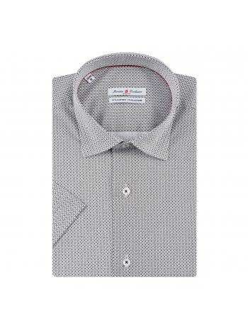 SLIM FIT MAJICA S KRATKIM RUKAVIMA I UZORKOM