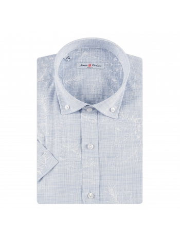 SLIM FIT MAJICA S KRATKIM RUKAVIMA I UZORKOM