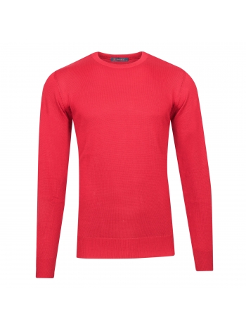 SLIM FIT PLAIN O NECK KNITWEAR