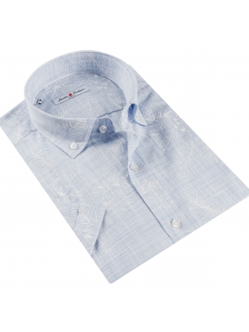 SLIM FIT MAJICA S KRATKIM RUKAVIMA I UZORKOM