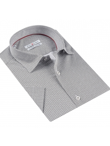 SLIM FIT MAJICA S KRATKIM RUKAVIMA I UZORKOM
